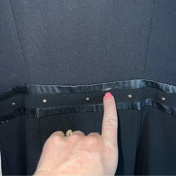 Liu Jo Black Embellished Flowy Skater Mini Dress, Women’s Italian Size 40 - Picture 8 of 10